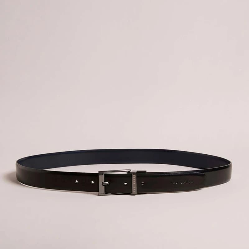 Ted Baker Crafts Reversible Leather Belt - Black 36 Inch