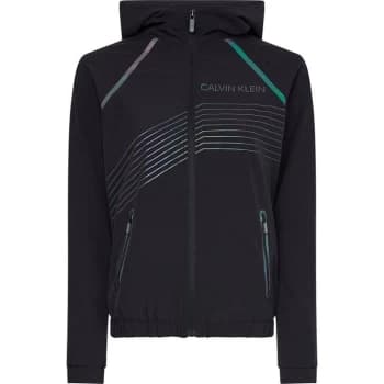 Calvin Klein Performance Reflective Wind Jacket - Black/Ref Black