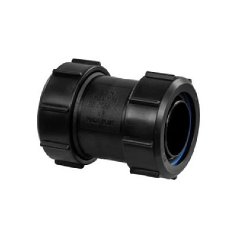 McAlpine Black Multifit Straight Connector 1.25" S28M-BL Black