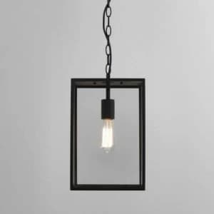 1 Light Outdoor Ceiling Pendant Light Textured Black, E27