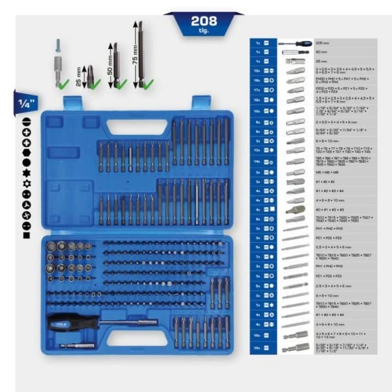 Screwdriver Bits Set KS TOOLS BT053208