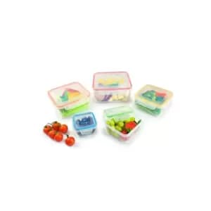 Lock N Lock 5 Piece Nestable Rainbow Container Set