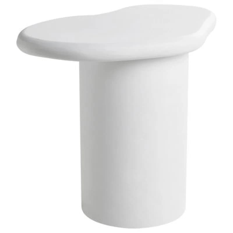 Beliani Side Table Arsoli 43cm 58cm Off-White