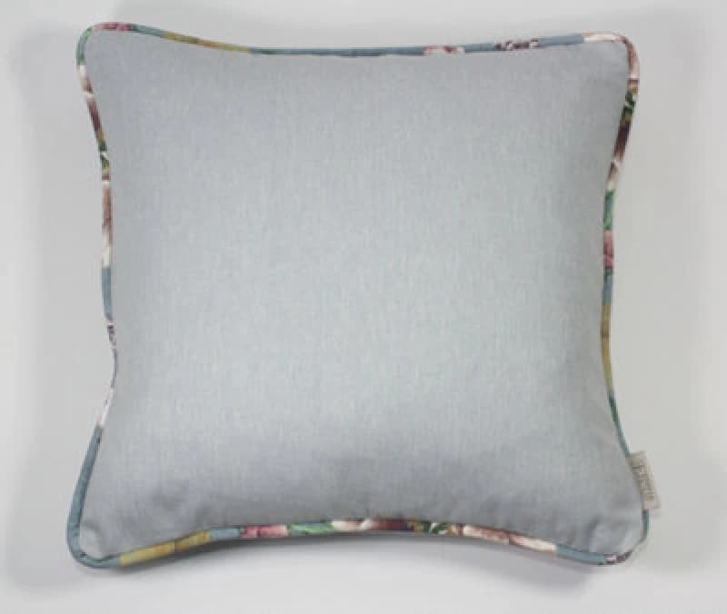 Esselle Home Eden Plain/chinoiserie Soft Blue Cushion