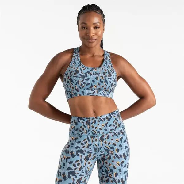 Dare 2b Fleur East Swift II Bra Baselayer Sets S Moonlight Denim/Live Wire 30476090350