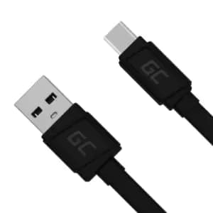 KABGC03 - 0.25 m - USB A - USB C - 480 Mbps - Black