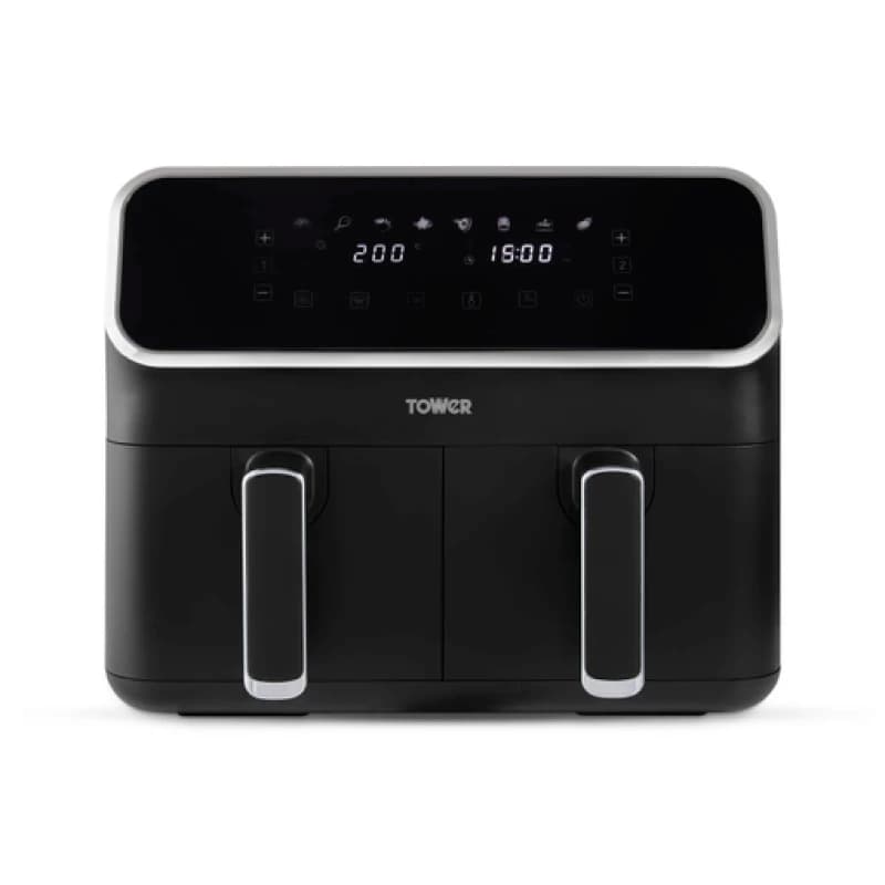 Tower 8 Litre Digital Dual Basket Air Fryer Black