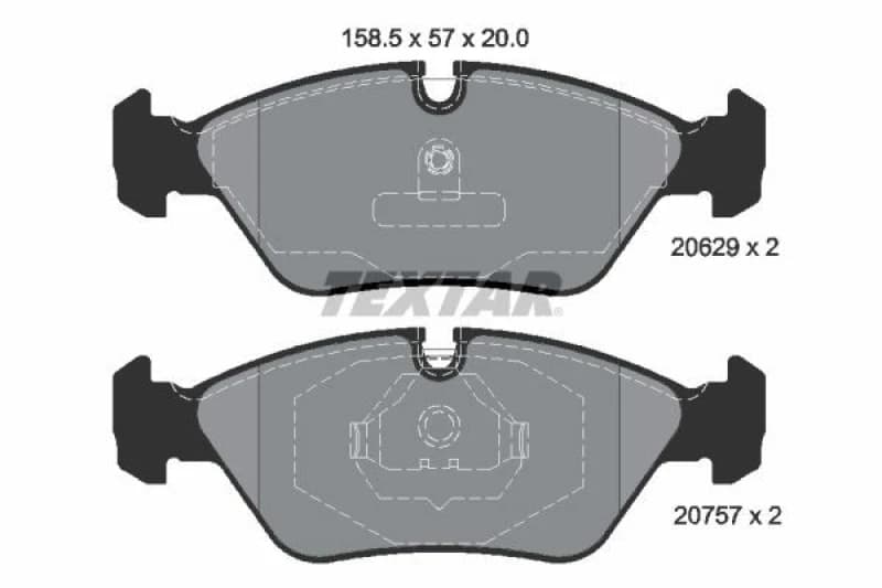 Brake pad set TEXTAR 2062902