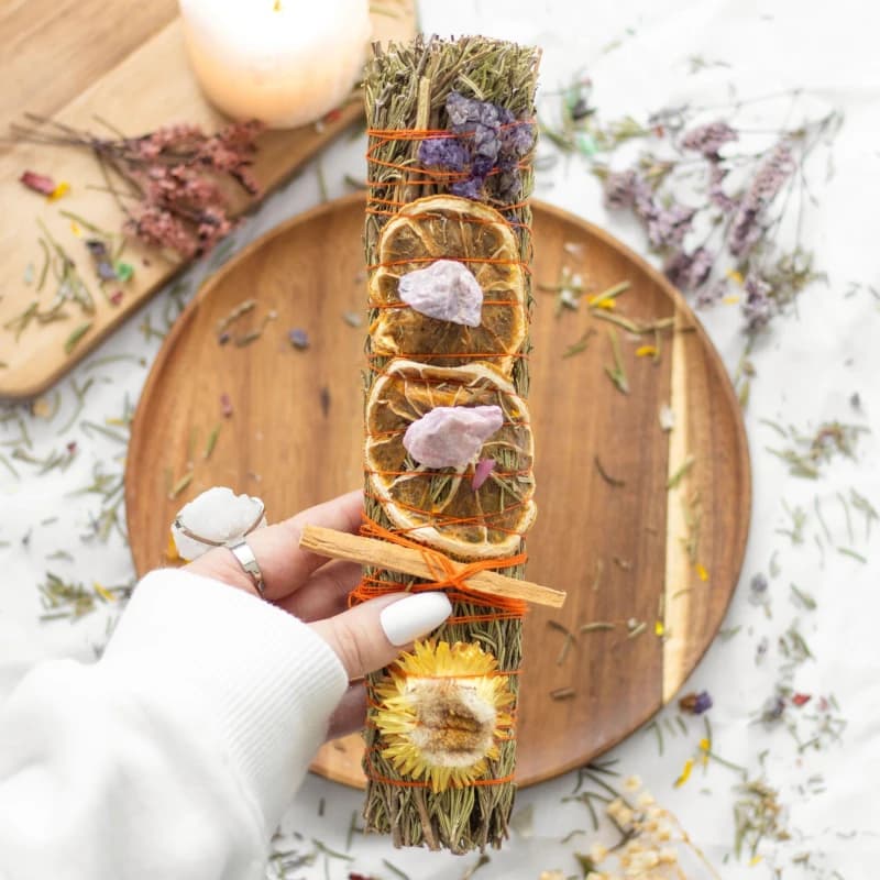 Something Different 9" Ritual Wand Smudge Stick with Rosemary, Lavend - Multi Multi One Size
