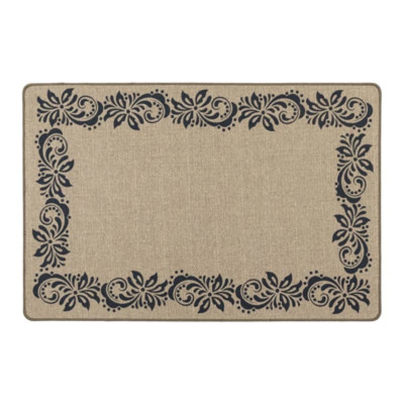 Jvl Elegance Doormat, Scroll Boarder - 50X75Cm