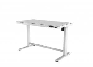 Koble Juno Height Adjustable Wireless Charging Desk - White