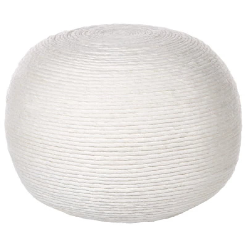 Beliani Pouffe Takhabi Wool White