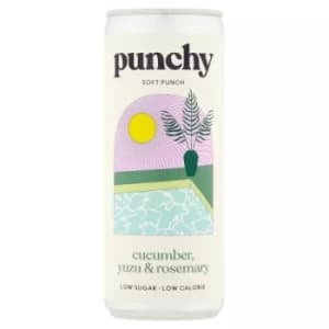 Punchy Drinks Cucumber Yuzu & Rosemary 250ml (6 minimum)
