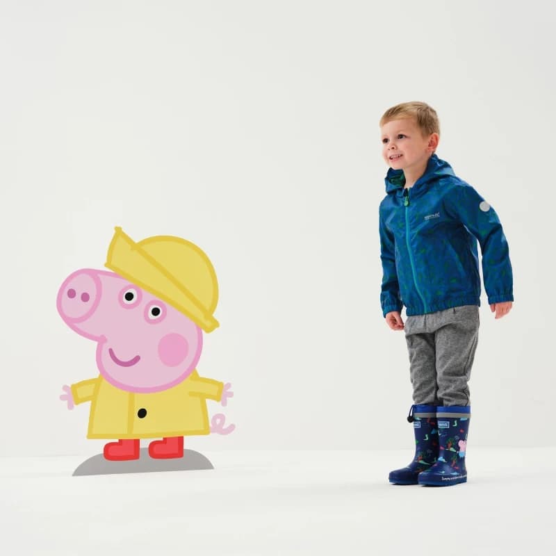 Regatta Peppa Pig Muddy Puddle Waterproof Jacket - Blue Blue C48-C60