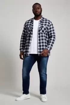 Plus Slim Mid Blue Jeans