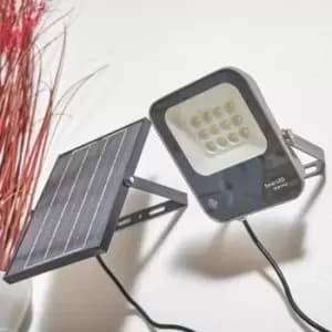 Zink DENBY 450lm LED Solar Floodlight Grey