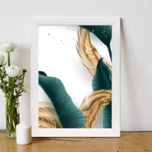 BC13953999322 Multicolor Decorative Framed MDF Painting