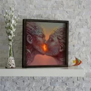 KZM480 Multicolor Decorative Framed MDF Painting