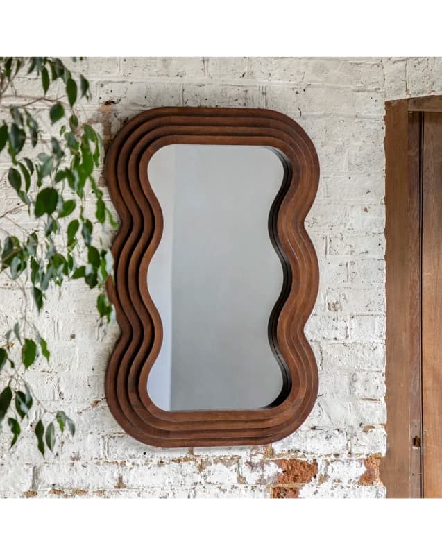 Dryden Wavy Rectangle Wall Mirror