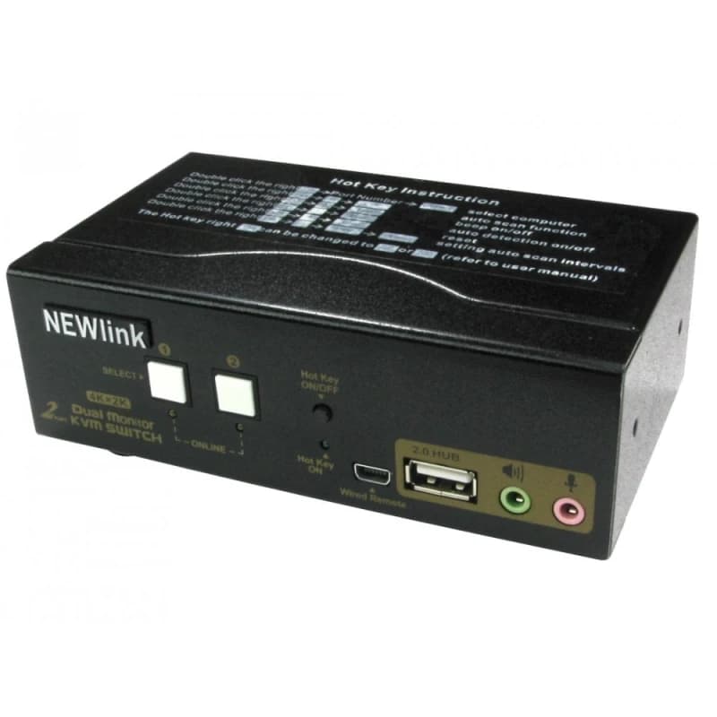 Cables Direct Cables Direct NLKVMHDMI-22DBL KVM switch Black NLKVMHDMI-22DBL