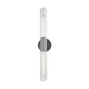 Cecily 2 Light Large Wall Sconce Old Bronze, Glass