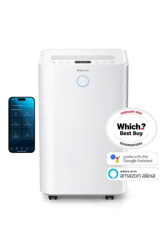 Pro Breeze OmniDry 20L Dehumidifier with Smart App Control White