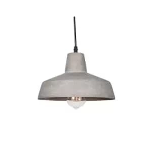 Askas Dome Ceiling Pendant 1 Light Concrete