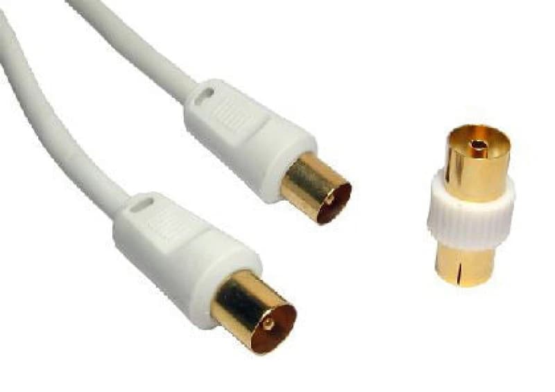 Cables Direct Cables Direct 3m coaxial cable White 2TV-03