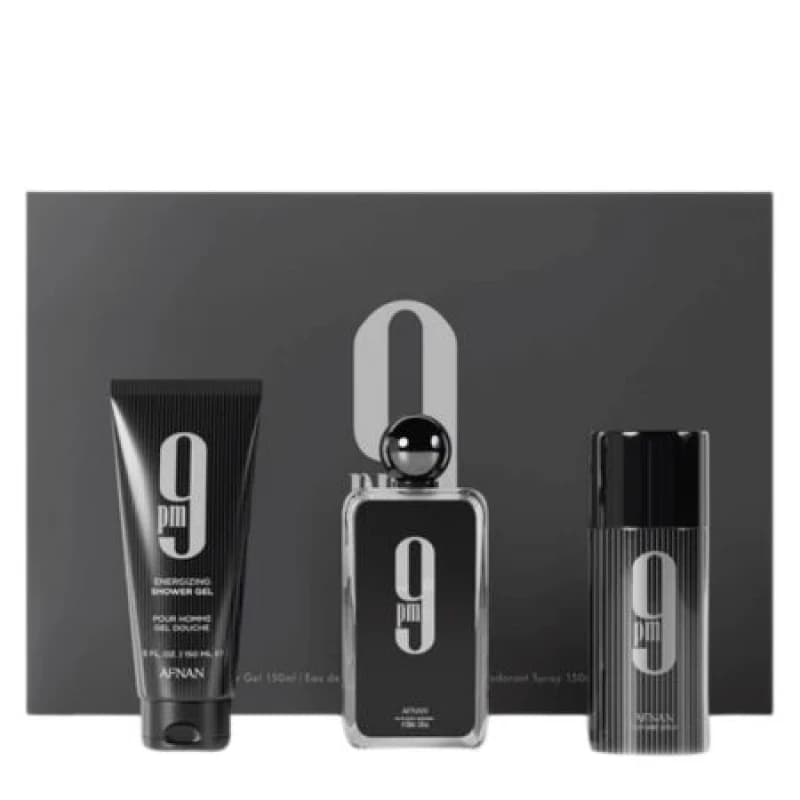 Afnan 9 PM Eau de Parfum 100ml Gift Set