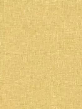 Arthouse Linen Texture Wallpaper - Ochre