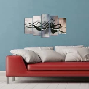 5PMX-037 Multicolor Decorative MDF Painting (5 Pieces)