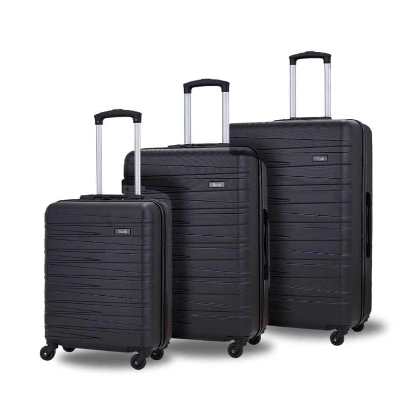 Rock Rock Seattle Suitcase Black unisex 3pc Set