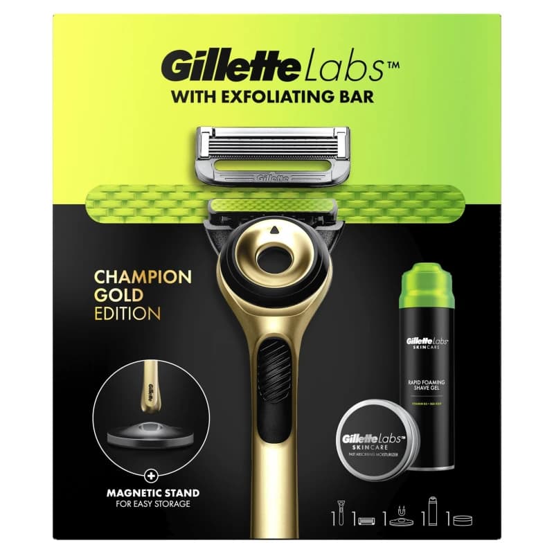 Gillette GilletteLabs With Exfoli Bar Razor Gold Edition Gold male N/A