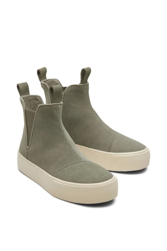 Toms Fenix Platform Ankle Boot - Grey Grey 6