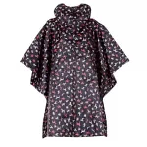 Barbour Multi Dog-Print Poncho - Blue