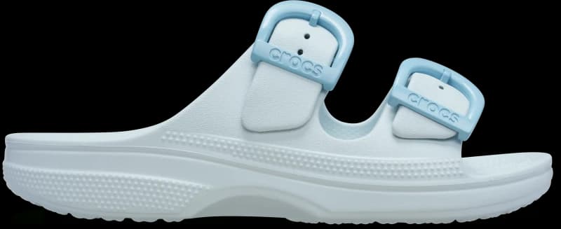 Crocs Women Saturday Enamel Buckle Sandals Vapor Ice 8