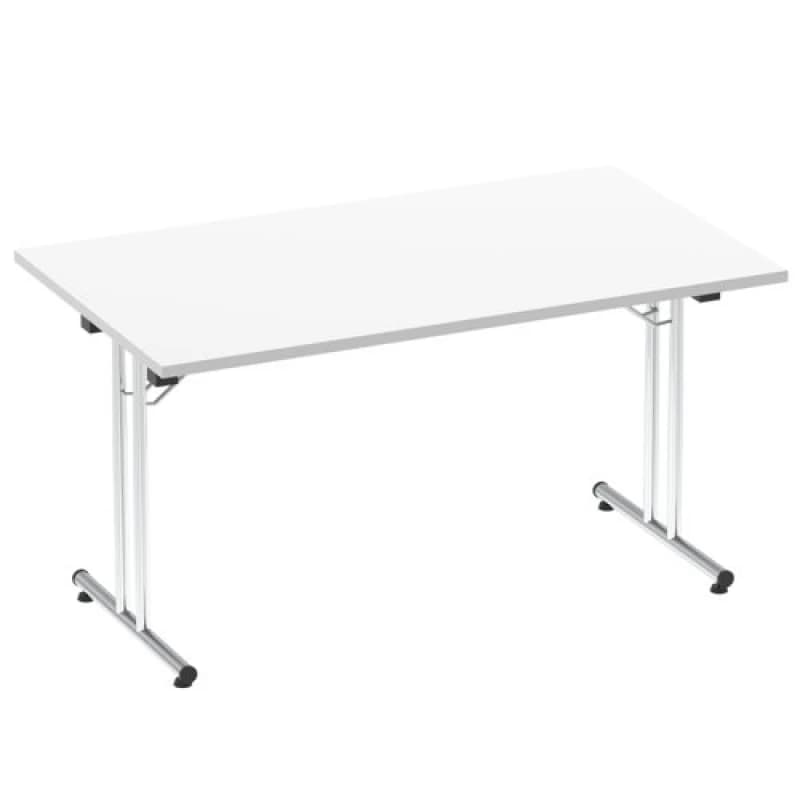 Impulse Impulse 1400mm Folding Rectangular Table White Top IFR1400WHT