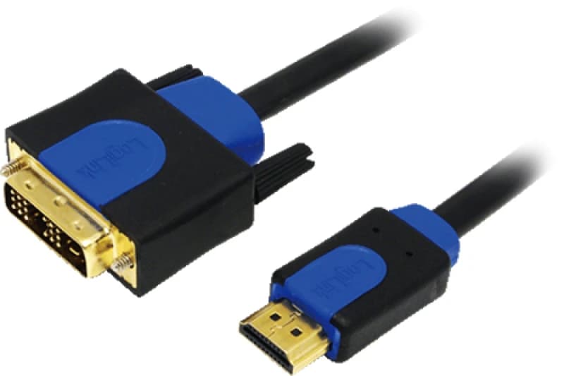 LogiLink CHB3103 video cable adapter 3m HDMI DVI-D Black. Blue