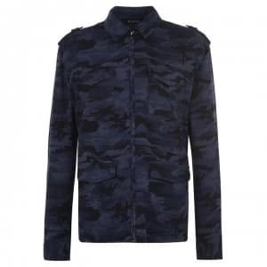 Firetrap Camo Shacket Mens - Navy Camo