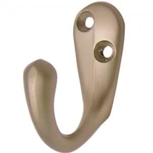 Select Hardware Robe Hook Brass/Nickel 2 Pack