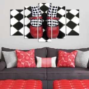 5PMDF-66 Multicolor Decorative MDF Painting (5 Pieces)