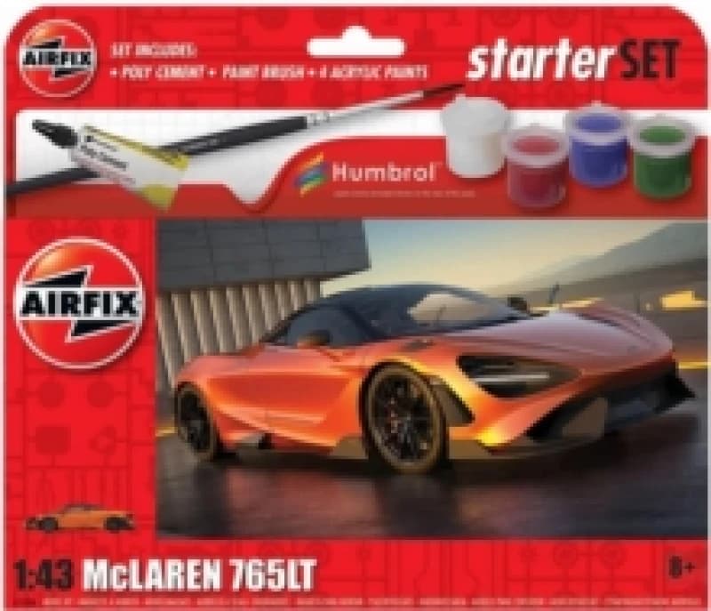Airfix Starter Set Mclaren 765LT 1:43 Model Kit Multi unisex