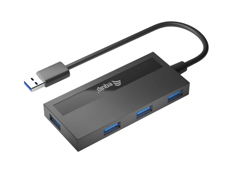 Equip 4-Port USB 3.0 Hub with USB-C Adapter