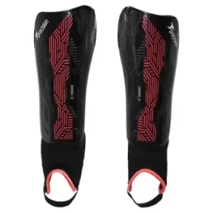 Precision Origin.0 Shin & Ankle Guards Black/Red Medium