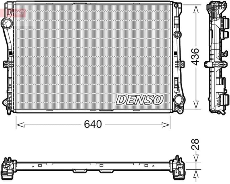 DENSO Engine radiator DENSO DRM17103