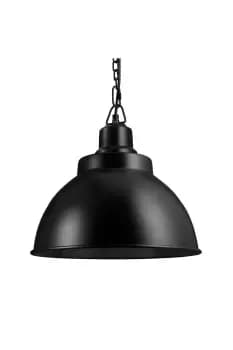 Brooklyn Dome Pendant, 13 Inch, Black Chain Holder