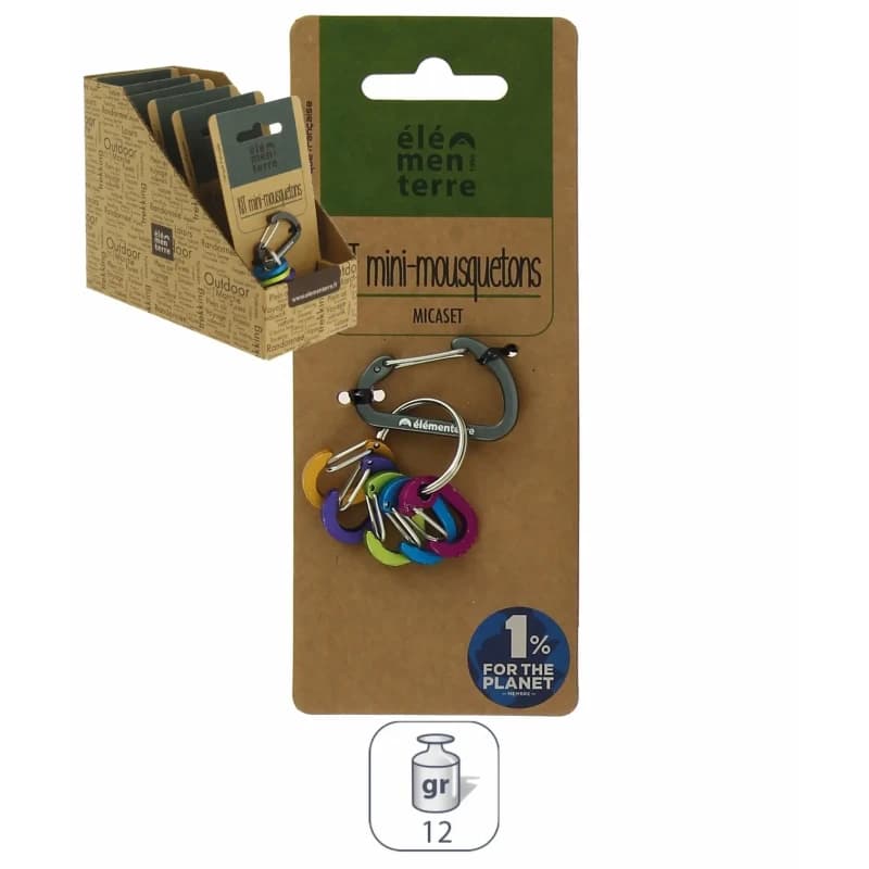 Mini carabiner kit Elementerre Micaset Multicolore Unisex TU