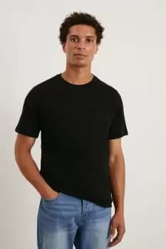 Slim Fit Black Short Sleeve Premium Tee