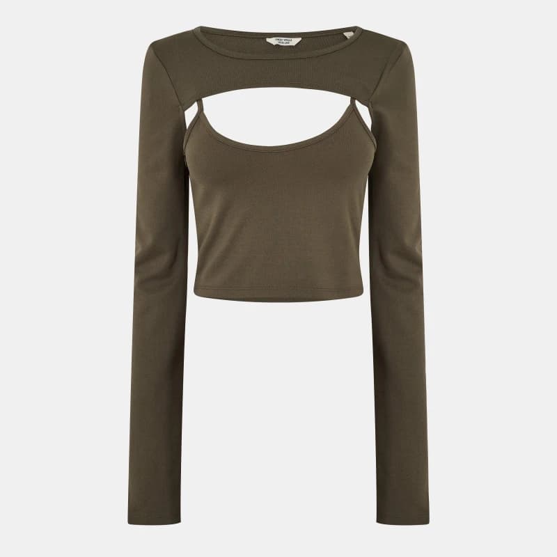 Jack Wills Tech Cut-out Top - Green Green 6