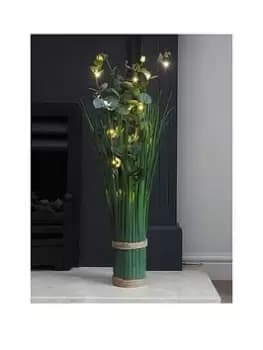 In-Lit Artificial Bouquet Eucalyptus Verde